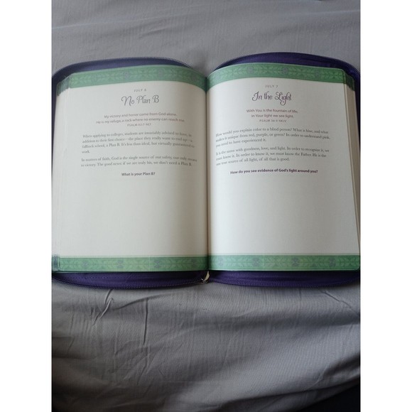 God Is Always With Me Ziparound Devotional (Faux Leather) - Engaging Devotion - Picture 6 of 8